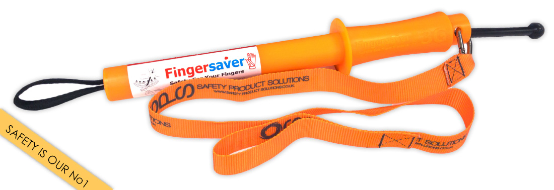 the fingersaver and safety lanyard